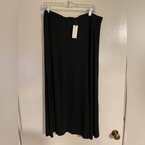 NWT - Anthropologie black jersey/modal maxi skirt